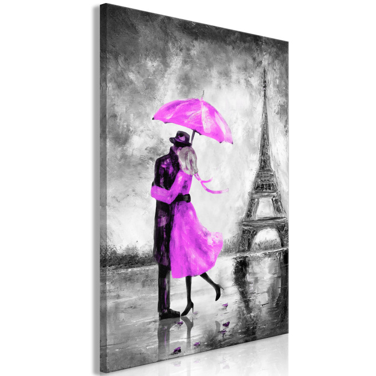 Canvas Print Paris Fog (1 Part) Vertical Pink 123094 additionalImage 2