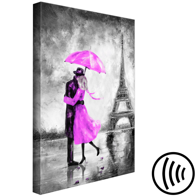 Canvas Print Paris Fog (1 Part) Vertical Pink 123094 additionalImage 6