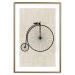Wall Poster Vintage Bicycle - vehicle with large front wheel on fabric texture 123794 additionalThumb 14