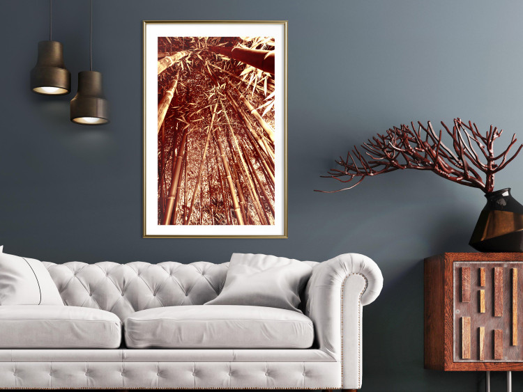 Wall Poster Tall Bamboo - natural bamboo trees in brown light 123894 additionalImage 13