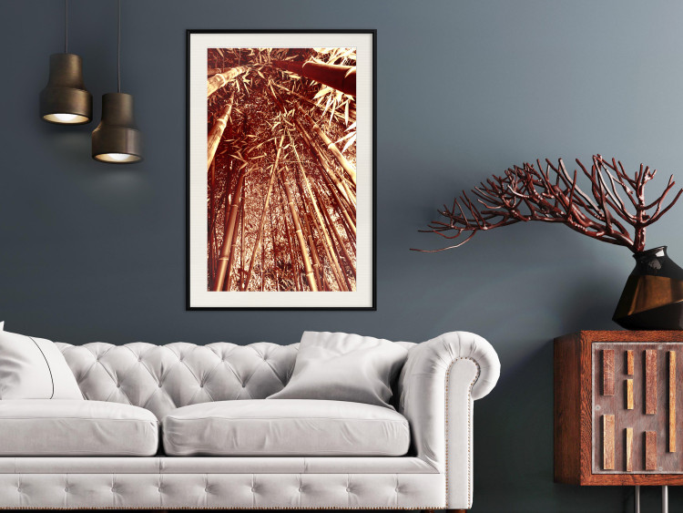 Wall Poster Tall Bamboo - natural bamboo trees in brown light 123894 additionalImage 22