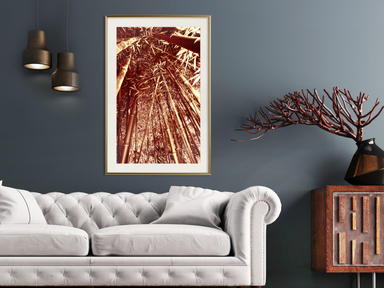 Wall Poster Tall Bamboo - natural bamboo trees in brown light 123894 additionalImage 21