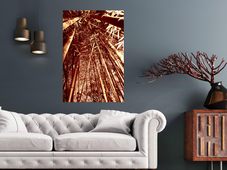 Wall Poster Tall Bamboo - natural bamboo trees in brown light 123894 additionalImage 23