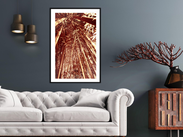 Wall Poster Tall Bamboo - natural bamboo trees in brown light 123894 additionalImage 6
