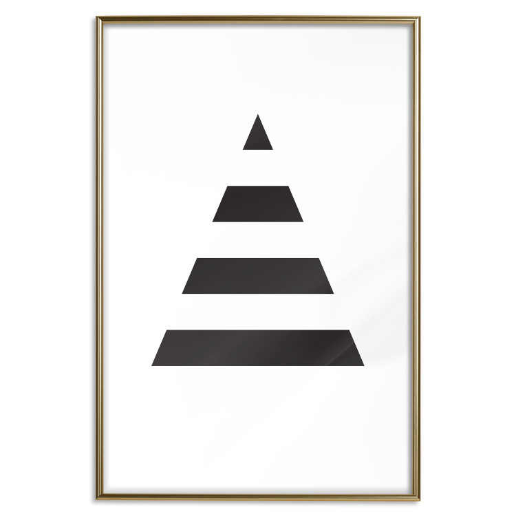 Poster Form - triangle made of black geometric shapes separated by white background 124494 additionalImage 18