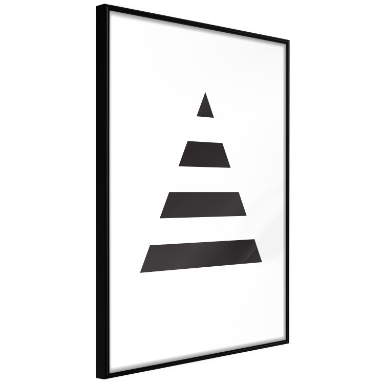 Poster Form - triangle made of black geometric shapes separated by white background 124494 additionalImage 12