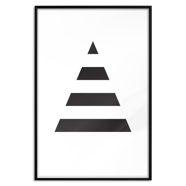 Poster Form - triangle made of black geometric shapes separated by white background 124494 additionalImage 17
