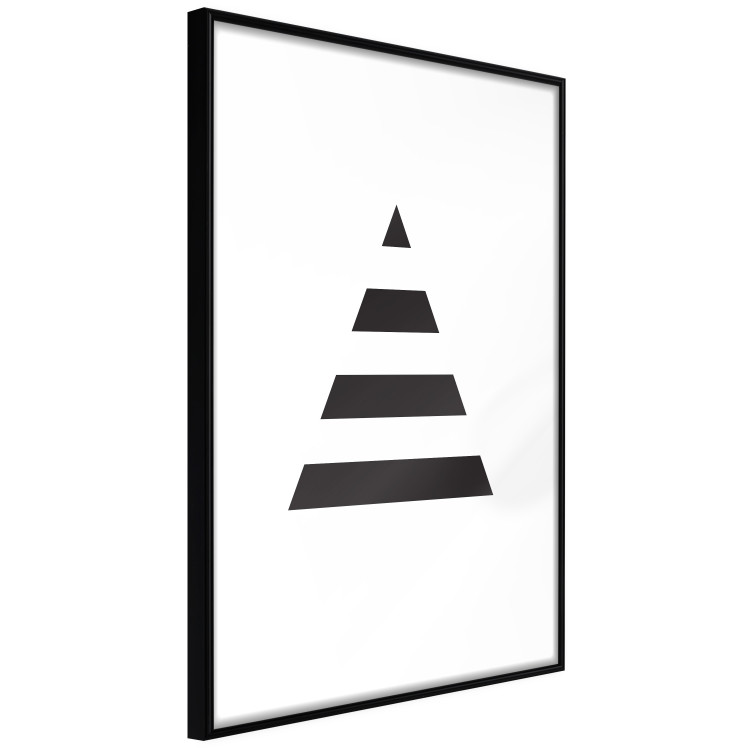 Poster Form - triangle made of black geometric shapes separated by white background 124494 additionalImage 11