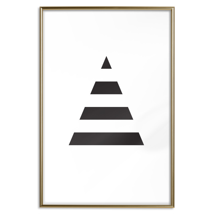 Poster Form - triangle made of black geometric shapes separated by white background 124494 additionalImage 27