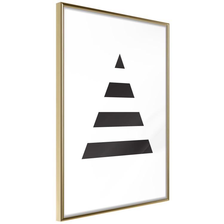 Poster Form - triangle made of black geometric shapes separated by white background 124494 additionalImage 14