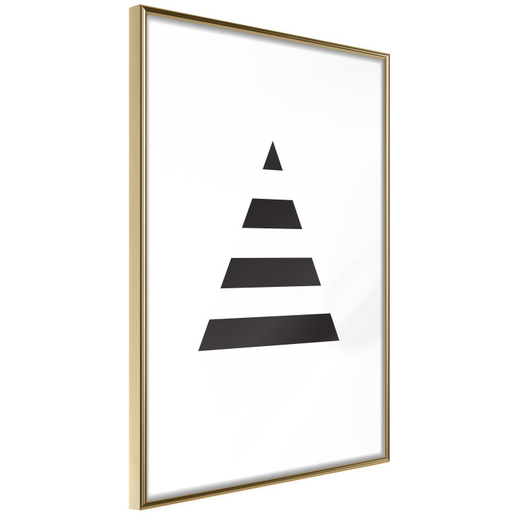 Poster Form - triangle made of black geometric shapes separated by white background 124494 additionalImage 6