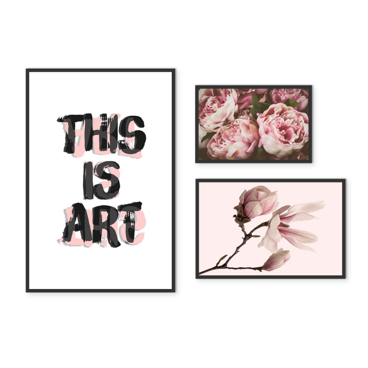 Wall art set Flowers and Art 124894 additionalImage 1