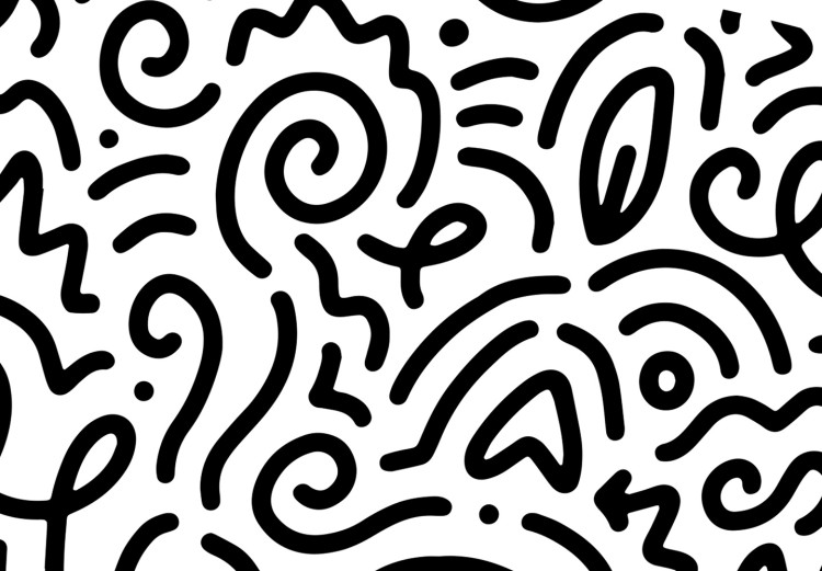 Wall Poster Black and White Pig - abstract patterns forming the shape of a pig 125094 additionalImage 9