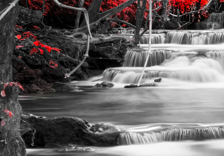 Large canvas print Cascade of Thoughts (Red) II [Large Format] 125694 additionalImage 3