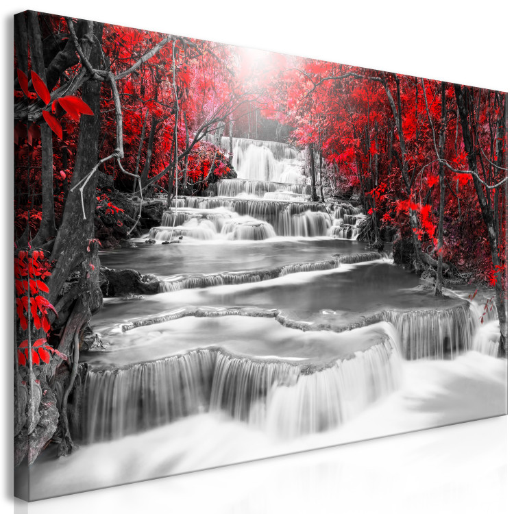 Large canvas print Cascade of Thoughts (Red) II [Large Format] 125694 additionalImage 2