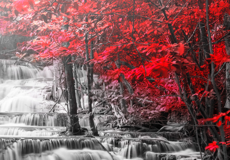Large canvas print Cascade of Thoughts (Red) II [Large Format] 125694 additionalImage 4