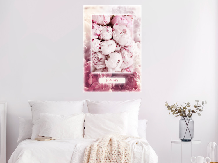 Wall Poster Spring Delicacy - light pink flowers and English text 126194 additionalImage 17