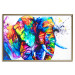 Wall Poster Friendly Elephant - abstract multicolored animal on a white background 127094 additionalThumb 17