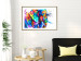 Wall Poster Friendly Elephant - abstract multicolored animal on a white background 127094 additionalThumb 13