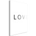 Canvas Print The English Love sign in shades of grey - text on a white background 127794 additionalThumb 2