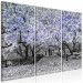 Canvas Art Print Blooming Magnolias - triptych with magnolia trees and violet flowers 128794 additionalThumb 2