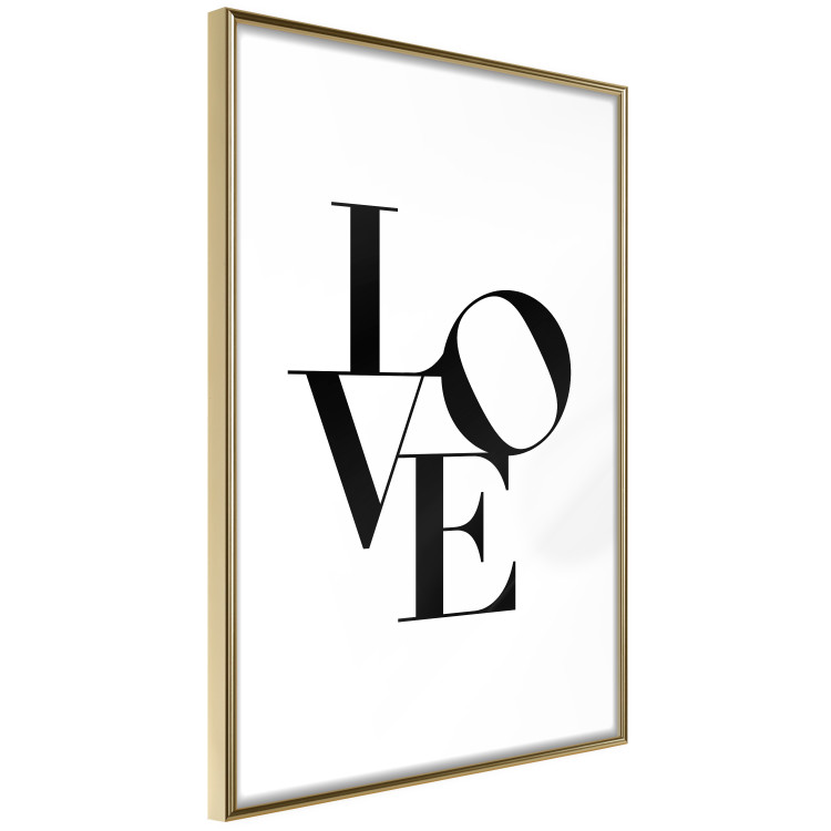 Wall Poster Twisted Love - black English text on plain white background 129594 additionalImage 9