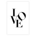Wall Poster Twisted Love - black English text on plain white background 129594 additionalThumb 25