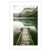 Wall Poster Silence - landscape of a lake with a wooden pier against mountains and sky 130294 additionalThumb 19