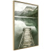 Wall Poster Silence - landscape of a lake with a wooden pier against mountains and sky 130294 additionalThumb 12