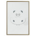 Wall Poster Happy Hippo - animal with a funny face on a solid gray background 130694 additionalThumb 16