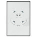 Wall Poster Happy Hippo - animal with a funny face on a solid gray background 130694 additionalThumb 17