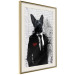 Wall Poster Businessman Dog - a fanciful animal in a suit on a brick wall 130794 additionalThumb 3