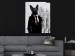 Wall Poster Businessman Dog - a fanciful animal in a suit on a brick wall 130794 additionalThumb 2
