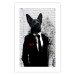 Wall Poster Businessman Dog - a fanciful animal in a suit on a brick wall 130794 additionalThumb 15