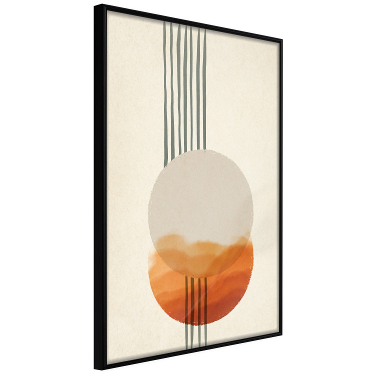 Poster East Euphoria - circles and stripes on a beige background in an abstract motif 131794 additionalImage 13