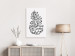 Canvas Forest Scent (1-piece) Vertical - natural pine cone in lineart style 131894 additionalThumb 3