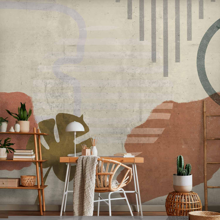 Wall Mural Abstract landscape - bright scandi boho motif with colourful elements 132194 additionalImage 4