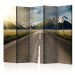 Room Divider Long Road II (5-piece) - road and snowy mountain landscape in the distance 133194