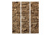 Room Separator Stone Melody (3-piece) - brown composition with wall texture 133494 additionalThumb 3