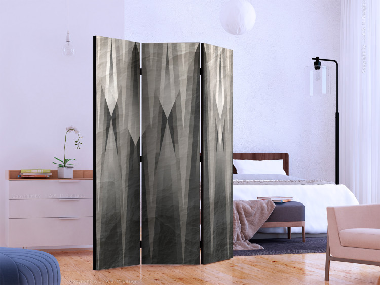 Room Separator Gray Citadel - abstract faded texture of figures on paper 133594 additionalImage 2