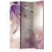 Folding Screen Ballad of Delicacy - illusion of purple lily flowers on a light background 133794