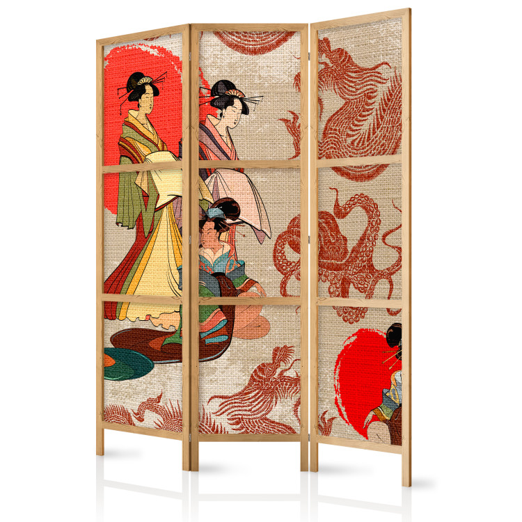 Room Divider Geishas (3-piece) - women in kimonos in an oriental composition 134294 additionalImage 5