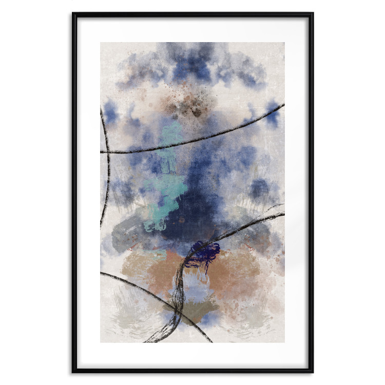 Wall Poster Texture of Contemplation - artistic and abstract pattern of colorful smoke 137694 additionalImage 4