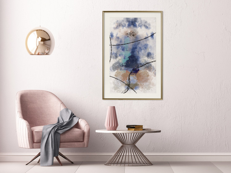 Wall Poster Texture of Contemplation - artistic and abstract pattern of colorful smoke 137694 additionalImage 13