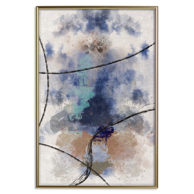 Wall Poster Texture of Contemplation - artistic and abstract pattern of colorful smoke 137694 additionalImage 7