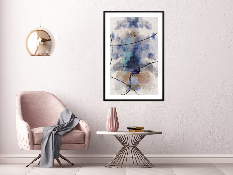Wall Poster Texture of Contemplation - artistic and abstract pattern of colorful smoke 137694 additionalImage 10