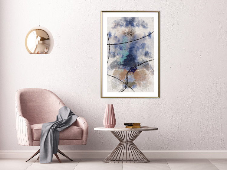 Wall Poster Texture of Contemplation - artistic and abstract pattern of colorful smoke 137694 additionalImage 9