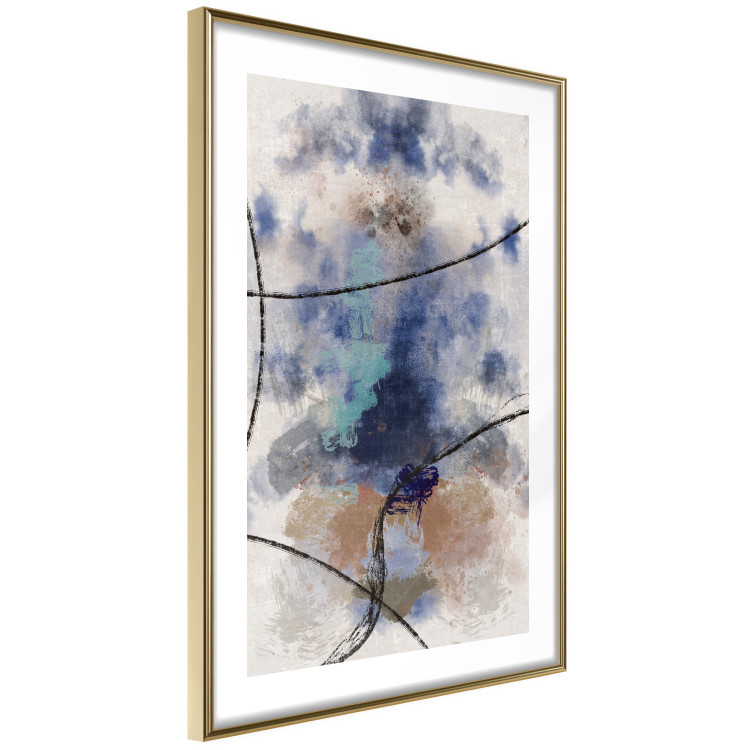 Wall Poster Texture of Contemplation - artistic and abstract pattern of colorful smoke 137694 additionalImage 22
