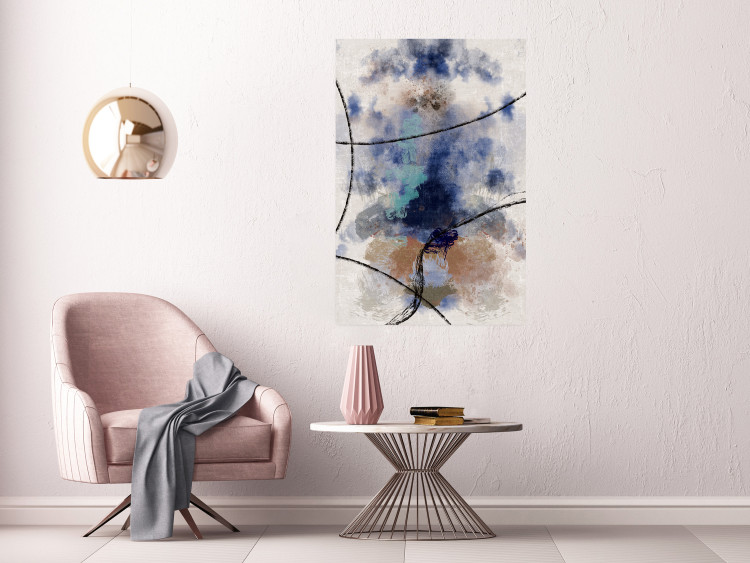 Wall Poster Texture of Contemplation - artistic and abstract pattern of colorful smoke 137694 additionalImage 19