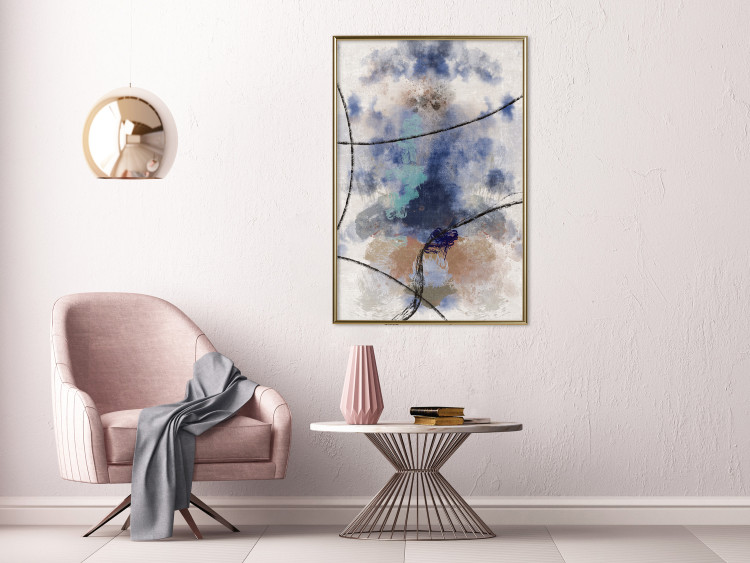 Wall Poster Texture of Contemplation - artistic and abstract pattern of colorful smoke 137694 additionalImage 11